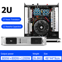 Amplificateur stéréo direct d'usine 800W * 2 + 1200W son 3 canaux classe H amplificateur de puissance Audio professionnel pour la performance sur scène