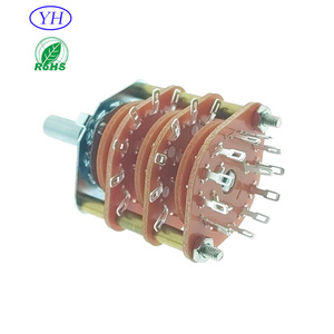 Interruptor Rotatorio de 25mm, 3 Niveles, 1, 2, 3, 4 Polos, 4, 5, 6, 7, 8, 9, 10, 11, 12 Posiciones, para Electrodomésticos, Personalizable Directo de Fábrica con 40 Años de Experiencia - Product Image 3