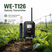 Vente en gros WES WE-T126 Moniteur de qualité de l'eau sans fil LoRa 0-70PSU IP67 Testeur de salinité pour l'agriculture intelligente Système IoT