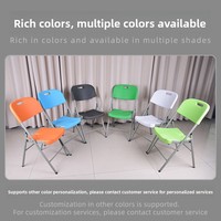 Chaises de camping pliantes en PE moulé par soufflage, robustes, pour usage extérieur, plage et marché, avec dossier haut, mobilier d'extérieur