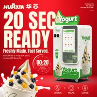Distributeur automatique de crème glacée pour desserts glacés, idéal pour cafés, centres commerciaux, halls d'hôtels et commerces de détail en libre-service