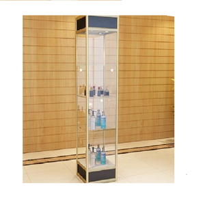 Vetrina in Vetro con Illuminazione LED e Copertura in Vetro ad Alta Trasparenza, Espositore Multilivello Perfetto per Oggetti - Product Image 2