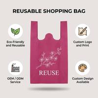 Fabricant de sacs fourre-tout non tissés avec poignées, sacs de courses personnalisés avec logo