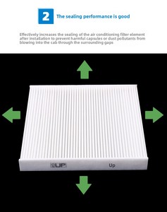 Filtre de climatisation en gros OE 90915YZZE1 Modèle 018 Taille 215*219*17 pour Vios Verso Prado Great Wall Carmy 2.4 Hafei - Product Image 6