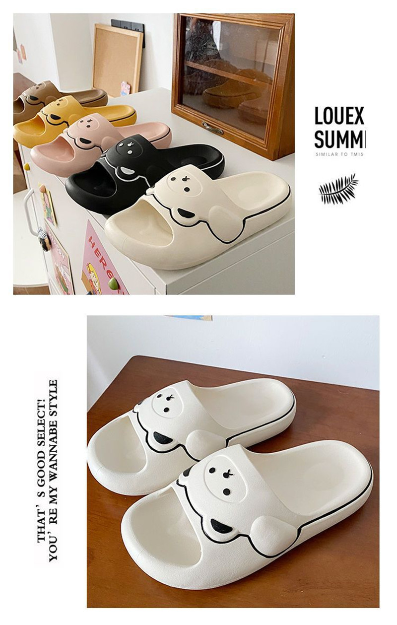 Women Men Slides Summer EVA Shoes Soft Anti-Slip Bathroom Shower Slippers