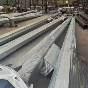 Hot Dip galvanis tiang tiang tinggi multisisi oktagonal lampu jalan tiang lampu jalan Harga tiang galvanis harga - Product Image 4