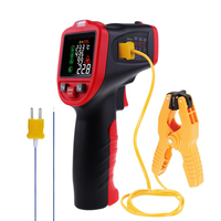 Thermomètre infrarouge sans contact avec pince de mesure de température pour tuyaux, mesureur de température, d'humidité et de point de rosée, outils CVC pour la réparation à domicile