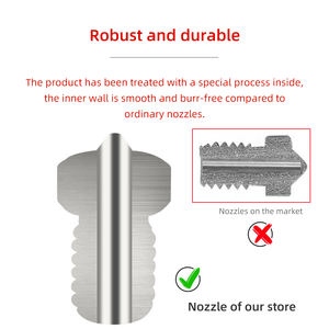 3DSWAY TC4 <span class=keywords><strong>Boquilla</strong></span> de alto flujo <span class=keywords><strong>E3D</strong></span> <span class=keywords><strong>V6</strong></span> Aleación de titanio Extrusora roscada M6 resistente a la corrosión para piezas de impresora 3D de filamento de 1,75mm - Product Image 4