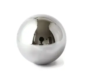 Esfera media de acero inoxidable de metal hueco, tamaño surtido, para decoración, mitad de bolas