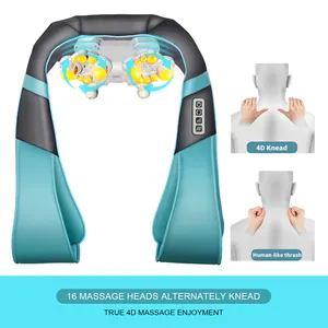 Health Care Heat Deep Pain Relief Shiatsu Neck Shoulder Massager Professional Electric Relax Shoulder Massager Shawl