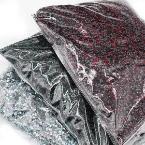 3Yards Multi-color Rhinestones Trim Set Glitter Crystal Ribbon