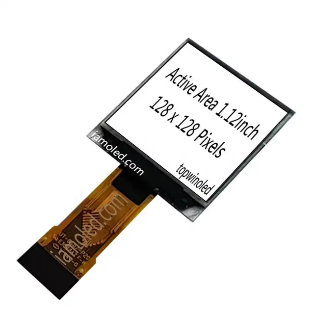high quality  small OLED display 1.12'' 1.12inch oled panel 128x128 pixels 20 pin mono white color connector small oled