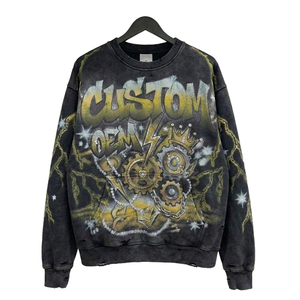 Sweat-shirt graphique unisexe surdimensionné personnalisé, en molleton épais, col rond, effet délavé vintage, impression sérigraphique intégrale, OEM, marque privée - Product Image 6