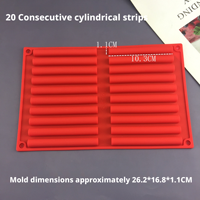 Moules en silicone flexibles pour loisirs créatifs, plâtre, cire d'aromathérapie, cuisson – Résistants à la chaleur, légers, durables, découpables
