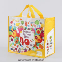 Sac fourre-tout personnalisé en PP tissé écologique et durable pour le marché, les courses quotidiennes, les événements promotionnels (recyclable)