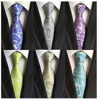 Cravates pour hommes noires et rouges unies pour mariages, cravate de marié classique en soie, cravate en polyester jacquard tissé, cravates Paisley pour hommes, ensemble