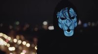 Masque lumineux mascarade EL panneau contrôlé par la voix Halloween masque effrayant LED masque danse discothèque Halloween maquillage musique fête