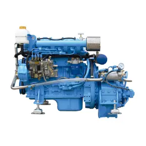 Motor diésel marino, TDME-490, 4 cilindros, 58HP, con caja de cambios de barco, MA125