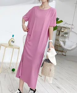 Custom Women's Clothes Wholesale Casual Dresses T-Shirt Dress For Girls