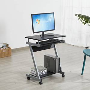 Di Động Máy Tính Bàn Với Bánh Xe Lăn Bàn Phím Khay Và Lưu Trữ Kệ Cho Nhà Văn Phòng - Product Image 1