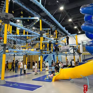 Terrain de jeu intérieur commercial pour enfants personnalisé Parc <span class=keywords><strong>Ninja</strong></span> Course <span class=keywords><strong>Ninja</strong></span> Road Adventure Expansion Équipement d'amusement à vendre - Product Image 5