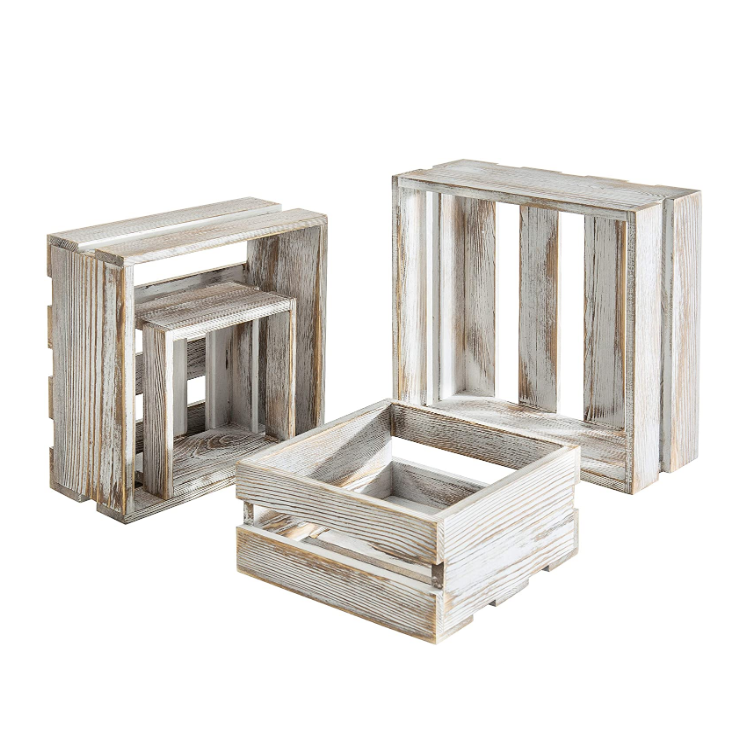 Прочный долговечный фермерский Многофункциональный потертый белый деревянный подставка для клетки