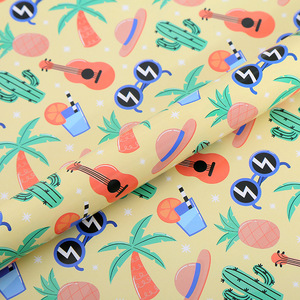 Papel de Regalo con Estampado de Frutas Tropicales, Papel de Envolver para Regalos, Estilo 3.13.3 1 2 3 4, Origen Yiwu - Product Image 2
