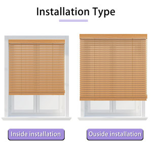 Taille personnalisée 25MM stores en bois lamelles horizontales <span class=keywords><strong>rideau</strong></span> de fenêtre <span class=keywords><strong>à</strong></span> contrôle variable de la lumière adapté au salon chambre - Product Image 6