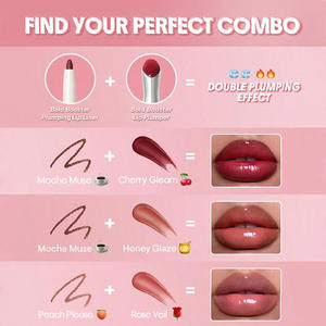 Pensil Lipliner Logo kustom garis bibir pemadat merah muda garis bibir Multi Warna garis bibir Vegan Matte kedap air - Product Image 4