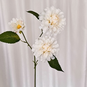 Venta Directa de Fábrica, Flores Artificiales de Dalia, Dalia de Seda para Centros de Mesa y Arreglos Florales para Bodas - Product Image 3
