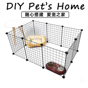 الحيوانات الأليفة القط و الكلب سياج متعددة طبقة الفاخرة DIY المعادن قفص الحيوانات الأليفة - Product Image 2