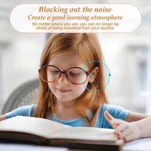 Reducción de aislamiento acústico de silicona, filtro de ruido, protección auditiva, avión, natación, sueño con estuche - Product Image 5