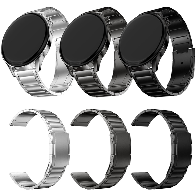Titanium Watch Band Compatible with Huawei Watch 5/GT4 Pro/GT5 Pro, Samsung & Apple Smartwatches