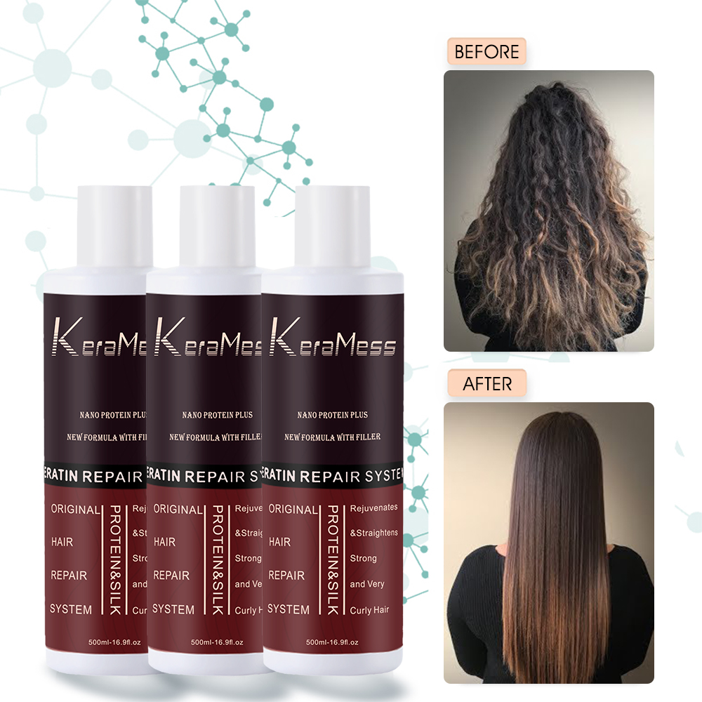 Merek KeraMess Bonding Brazil Keratin Blowout krim pelurus Super dengan harga kompetitif bersertifikat GMPC