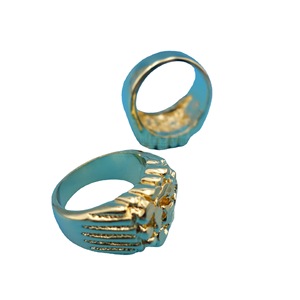 Crown Shape <b>Couple</b> <b>Rings</b> Gold Pave Setting Unisex Gift Jewelry - Product Image 5