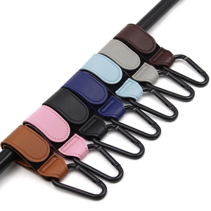 Chất Lượng Cao PU Có Thể Điều Chỉnh Chiều Dài Thân Thiện Với Môi Thể Thao Xe Đẩy Em Bé Móc Mua Sắm Túi Buggy Carabiner Clip Tùy Chỉnh Màu Sắc - Product Image 4