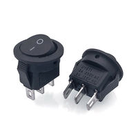 Kcd1-105 interrupteur à bascule rond 3 broches 2 broches 6a 250v interrupteur à bascule ca