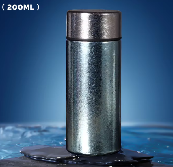 Petit compartiment à thé bleu ciel mer fleur de glace