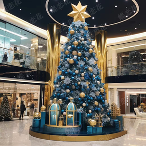 Lilian Custom ized High Quality Vor beleuchteter Weihnachts baum Riesige PVC-Zweige 8m 10m 12m Höhe Neues Design Beleuchteter Weihnachts baum - Product Image 5