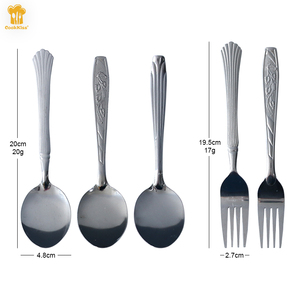 Set di posate in acciaio inossidabile 20g a basso prezzo in Indonesia cucchiai grandi e forchetta cucchiaio per miele per promozioni o regali - Product Image 4