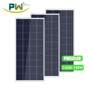 Tấm pin mặt trời cho nhà sử dụng giá rẻ PV Tấm quang điện 140 Wát Poly trina tấm pin mặt trời với 36 tế bào cho năng lượng mặt trời hệ thống điện
