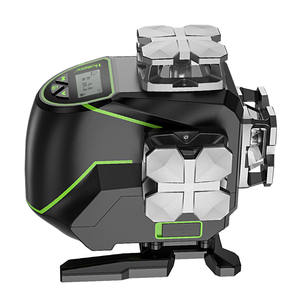 Nivel Láser <span class=keywords><strong>Huepar</strong></span> <span class=keywords><strong>S04CG</strong></span> <span class=keywords><strong>4D</strong></span> 16 Líneas, Portátil, Digital, 360°, Líneas Verdes Rotatorias, Multifuncional, Pantalla LCD, Rotatorio con Herramienta BT - Product Image 2