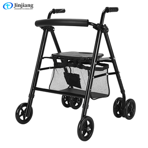 Déambulateur multifonctionnel pour personnes âgées en alliage d'aluminium léger et portable avec siège pour la rééducation - Product Image 5