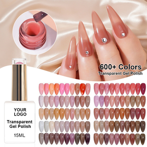 Custom Logo 600+ Colors Ice Jelly <strong>Nail</strong> Gel Polish Professional HEMA Free Transparent Sheer Pink <strong>Nude</strong> Gel <strong>Nail</strong> <strong>Varnish</strong> - Product Image 2