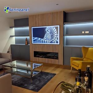 Panneau acoustique en bois économique Seninpanel pour l'isolation acoustique, décoration intérieure, mur à lattes - Product Image 1
