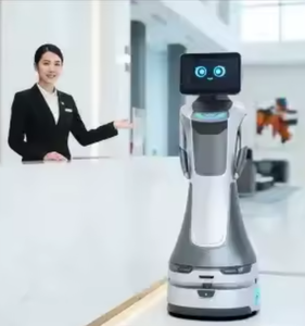 Robot de Servicio Comercial con Asistente de Voz IA, Pantalla HD de 14 Pulgadas, Robot Autónomo con Evitación de Obstáculos - Product Image 4