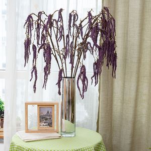 Fleurs artificielles CallaFloral, branche unique, violet, polyester, décoratives, pour mariage, fleurs givrées - Product Image 1