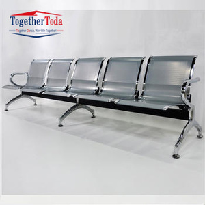 Silla de Espera Médica Moderna y Lujosa de Acero Inoxidable para Hospitales y Clínicas, con 3-5 Asientos - Product Image 3
