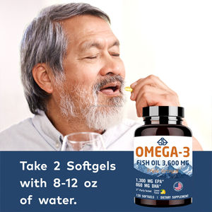 Aceite de Pescado Omega-3 Triple Concentración, Rico en EPA y DHA, Antioxidante para Adultos, Salud Cardiovascular y Cerebral, Apoyo Energético, Sin GMO - Product Image 4