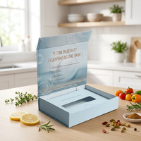 Boîte cadeau personnalisable en forme de livre avec rabat magnétique et impression bronzée, emballage sur mesure à ouverture à clapet
